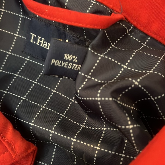 T. Harris London Red & Navy Full Zippered Windbreaker Size Large - Picture 11 of 11